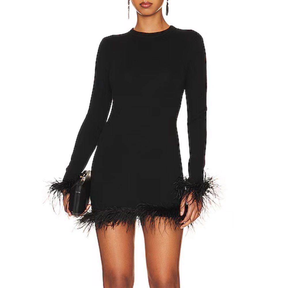 Ronny Kobo Sumal Knit Dress in Black-N8